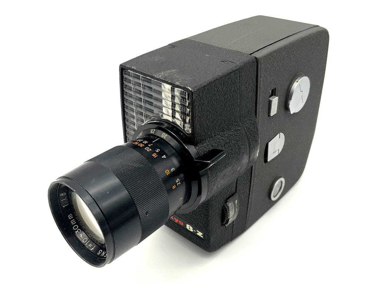 Appareil photo argentique Sankyo 8-Z avec objectif zoom f=10-30mm 1:1,8 double film 8 mm